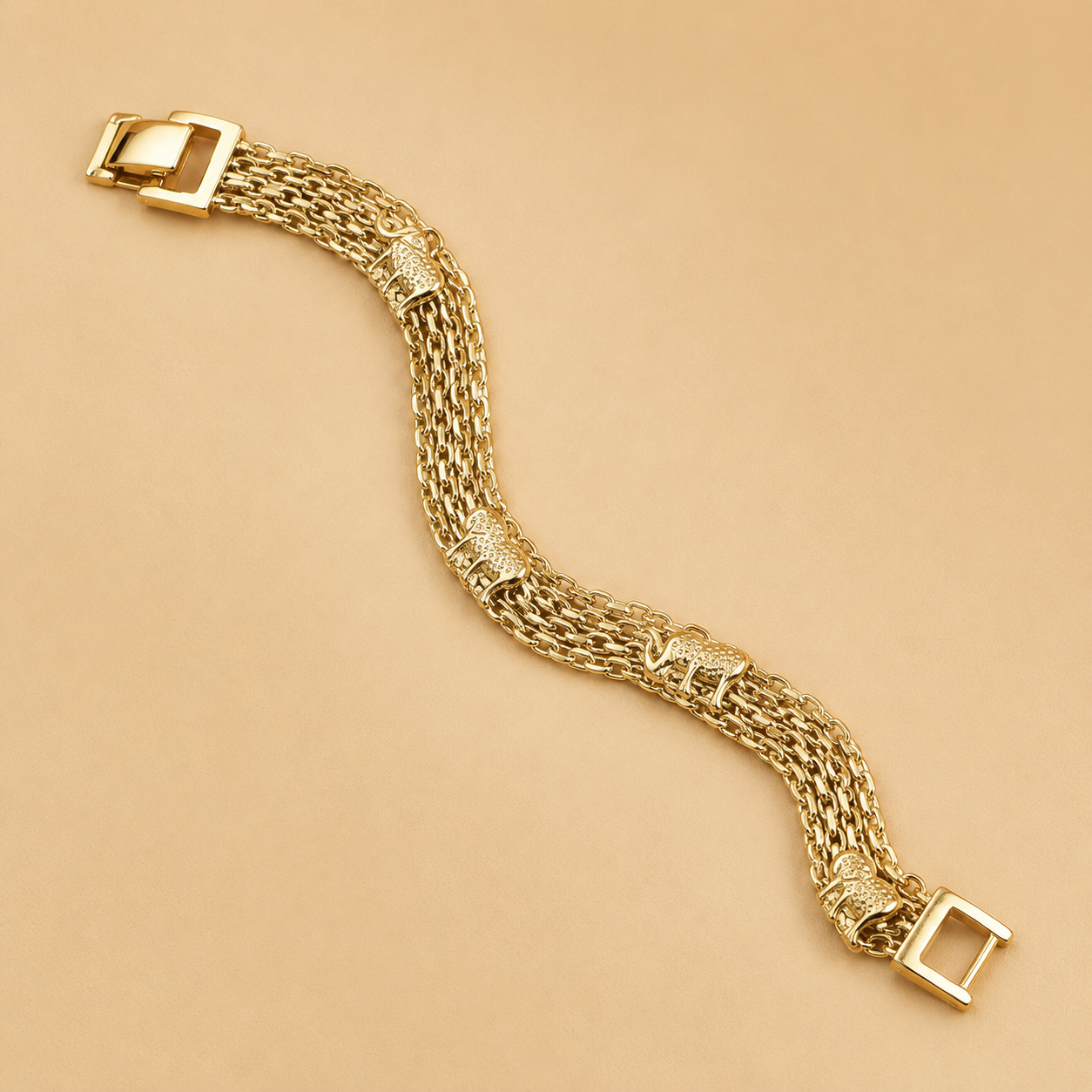 Elephant Charm Bangle