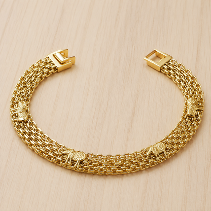 Elephant Charm Bangle