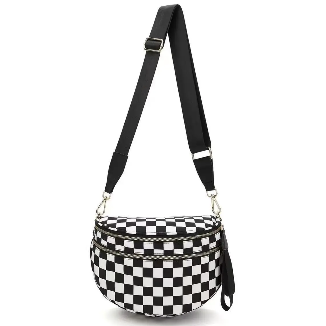 Checkered Crossbody Bag