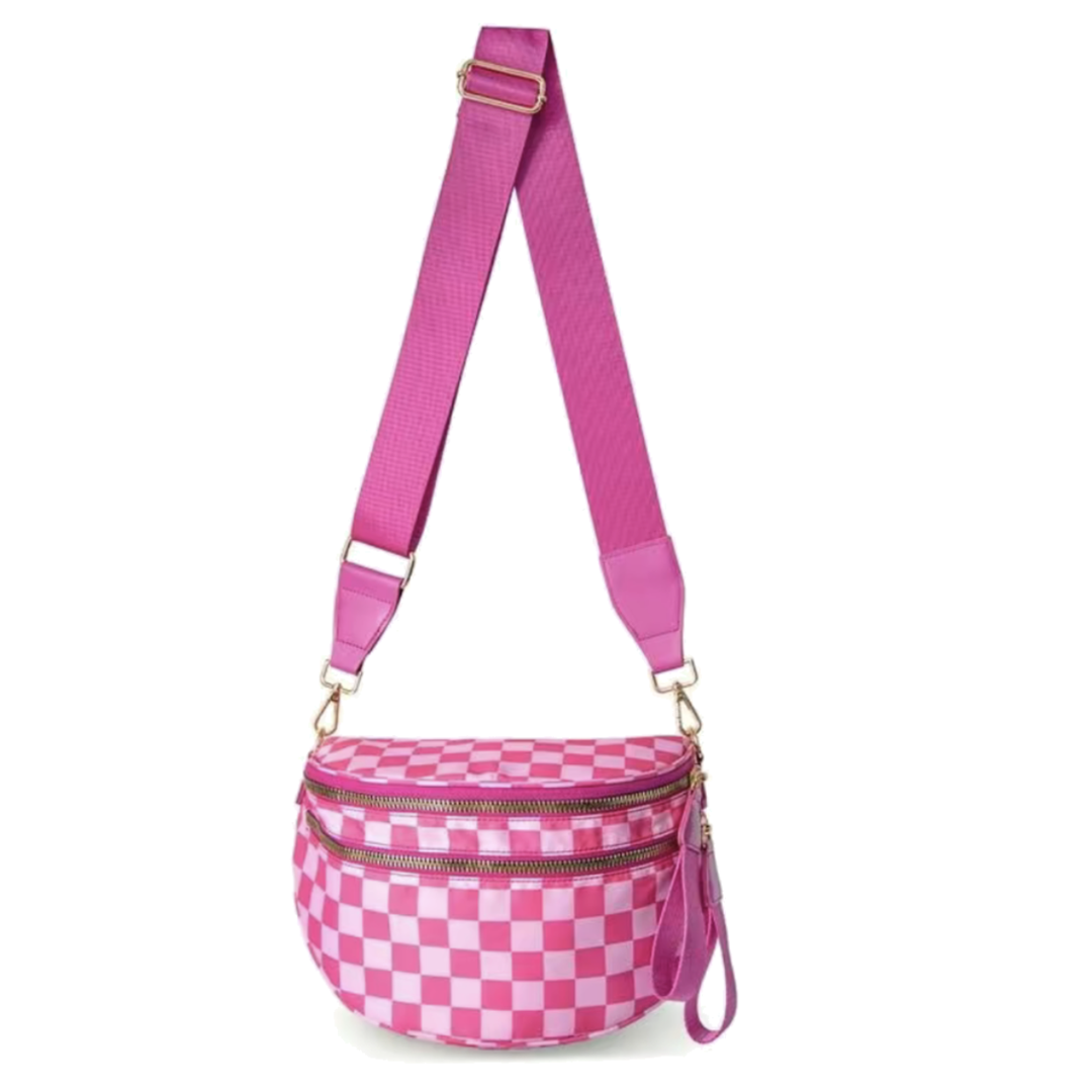 Checkered Crossbody Bag