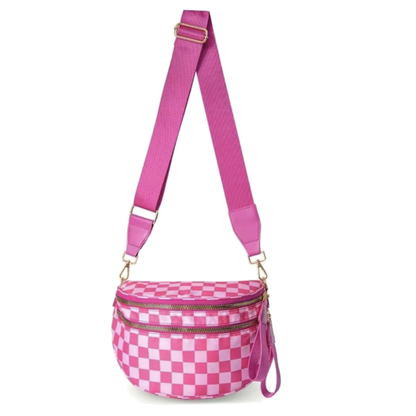 Checkered Crossbody Bag
