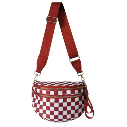 Checkered Crossbody Bag